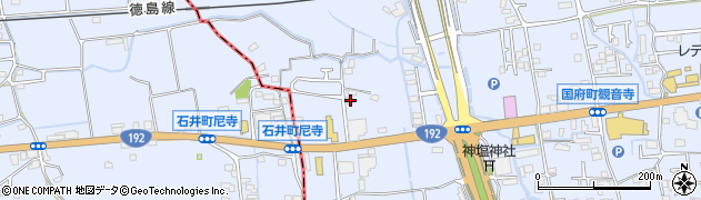 徳島県徳島市国府町観音寺664周辺の地図