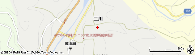 和歌山県有田川町（有田郡）二川周辺の地図