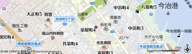 愛媛県今治市米屋町周辺の地図