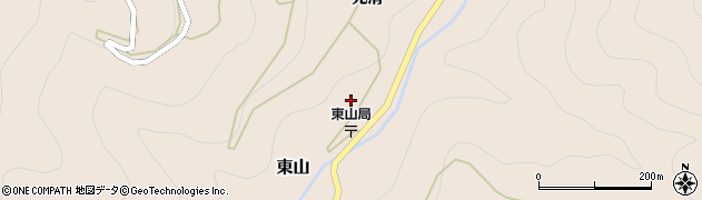 徳島県三好郡東みよし町東山光清29周辺の地図