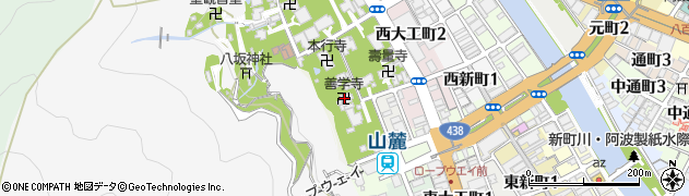 善学寺周辺の地図
