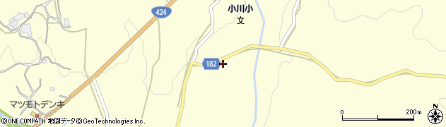 和歌山県有田郡有田川町小川584周辺の地図