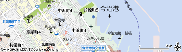 愛媛県今治市片原町周辺の地図