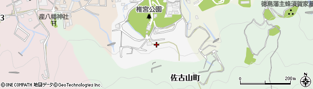 徳島県徳島市佐古山町（椎宮）周辺の地図