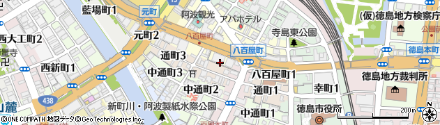 毎日新聞徳島支局周辺の地図