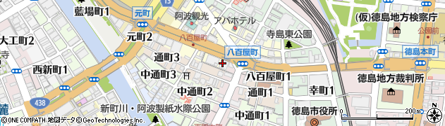 朝日生命保険相互会社　徳島第一営業所周辺の地図