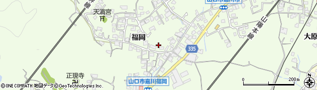 山口県山口市嘉川（福岡）周辺の地図