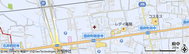 徳島県徳島市国府町観音寺124周辺の地図