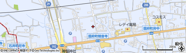 徳島県徳島市国府町観音寺217周辺の地図