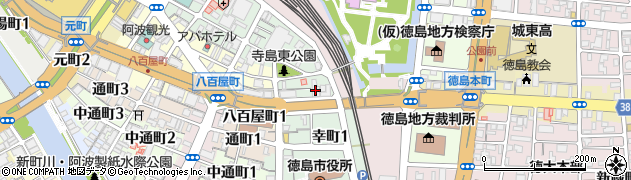 富国生命保険相互会社　徳島営業所周辺の地図