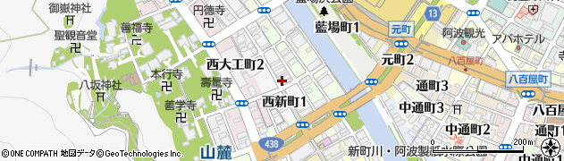 四国税理士会徳島支部周辺の地図
