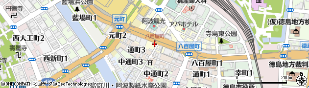 シンガーミシン徳島販売店周辺の地図