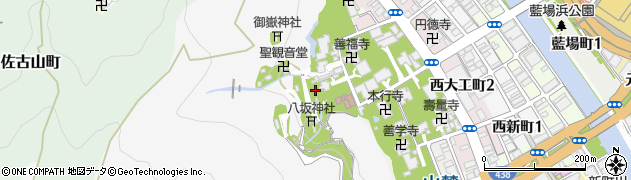 徳島県徳島市眉山町（大滝山）周辺の地図