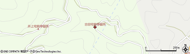 古田宅前停留所周辺の地図