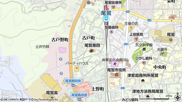 〒519-3652 三重県尾鷲市古戸町の地図