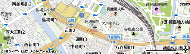 ＥＣＣジュニア・ＢＳ　徳島センター周辺の地図