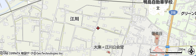 徳島県吉野川市鴨島町西麻植江川69周辺の地図