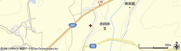 和歌山県有田郡有田川町小川254周辺の地図