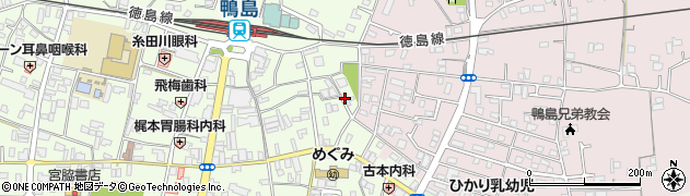 徳島県吉野川市鴨島町鴨島周辺の地図