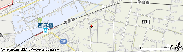 徳島県吉野川市鴨島町西麻植江川201周辺の地図