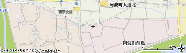 徳島県阿波市阿波町前島周辺の地図