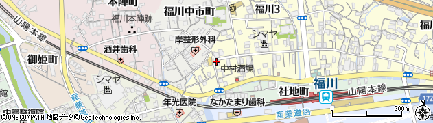 東山口信用金庫　福川支店周辺の地図