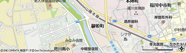 山口県周南市御姫町周辺の地図