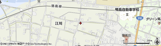 徳島県吉野川市鴨島町西麻植江川49周辺の地図
