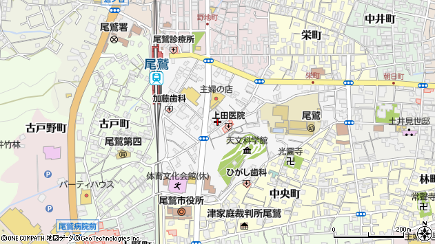 〒519-3616 三重県尾鷲市中村町の地図