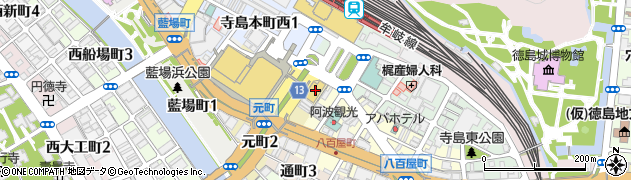 茜どき徳島駅前店周辺の地図