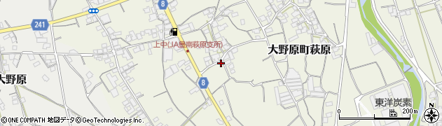香川県観音寺市大野原町萩原1114周辺の地図