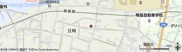 徳島県吉野川市鴨島町西麻植江川97周辺の地図