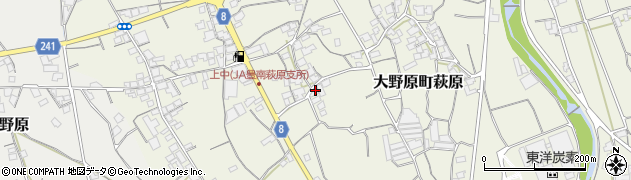 香川県観音寺市大野原町萩原1097周辺の地図