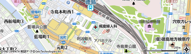 ダイワロイネットホテル徳島駅前周辺の地図