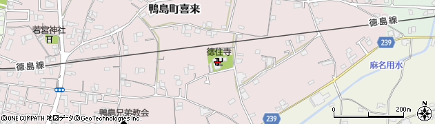 徳住寺周辺の地図