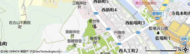敬台寺周辺の地図
