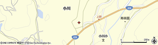 和歌山県有田郡有田川町小川670周辺の地図