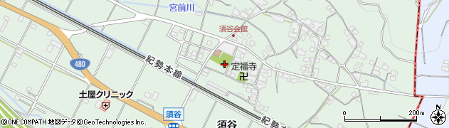 須谷公園周辺の地図