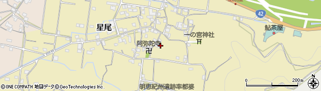 和歌山県有田市星尾周辺の地図