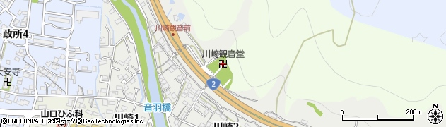 川崎観音堂周辺の地図