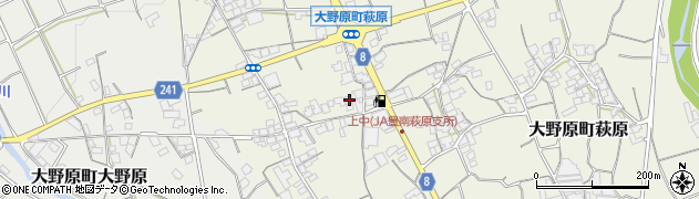 香川県観音寺市大野原町萩原1443周辺の地図