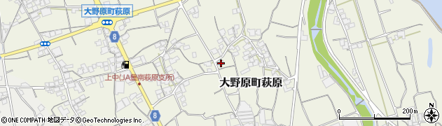 香川県観音寺市大野原町萩原985周辺の地図