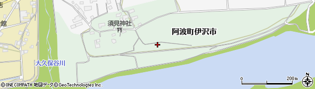 徳島県阿波市阿波町伊沢市周辺の地図