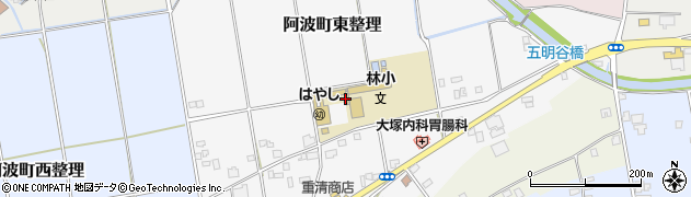 徳島県阿波市阿波町東整理周辺の地図