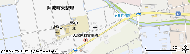 徳島県阿波市阿波町東整理177周辺の地図
