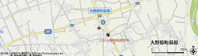 香川県観音寺市大野原町萩原1448周辺の地図