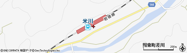 米川駅周辺の地図