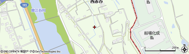 徳島県美馬市脇町西赤谷周辺の地図