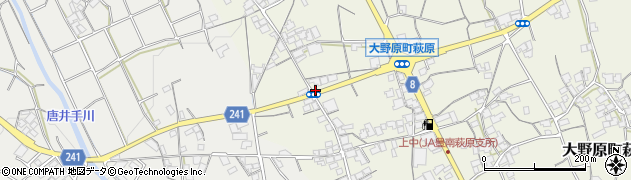 香川県観音寺市大野原町萩原1425周辺の地図