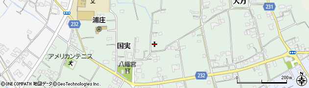 徳島県石井町（名西郡）浦庄（国実）周辺の地図